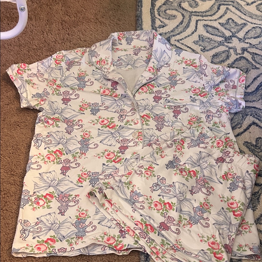 Love shack fancy x roller rabbit pajama set